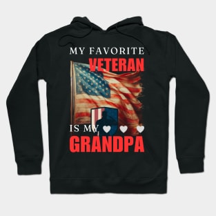 My Favorite Veteran Is My Grandpa-Memorial Day Hoodie